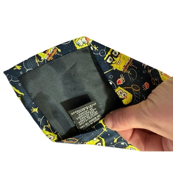 Nickelodeon SpongeBob SquarePants Bubbles Cartoon 2003 Novelty Necktie - Picture 5 of 7